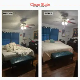 Kitchen deep clean before and after